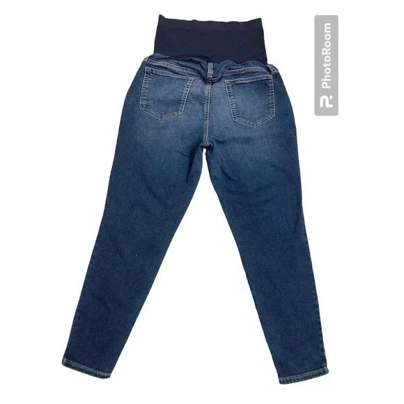 Maternity Women’s Denim Blue Pull-On Jeggings by A Glow Size 14. Super soft! - Picture 3 of 9